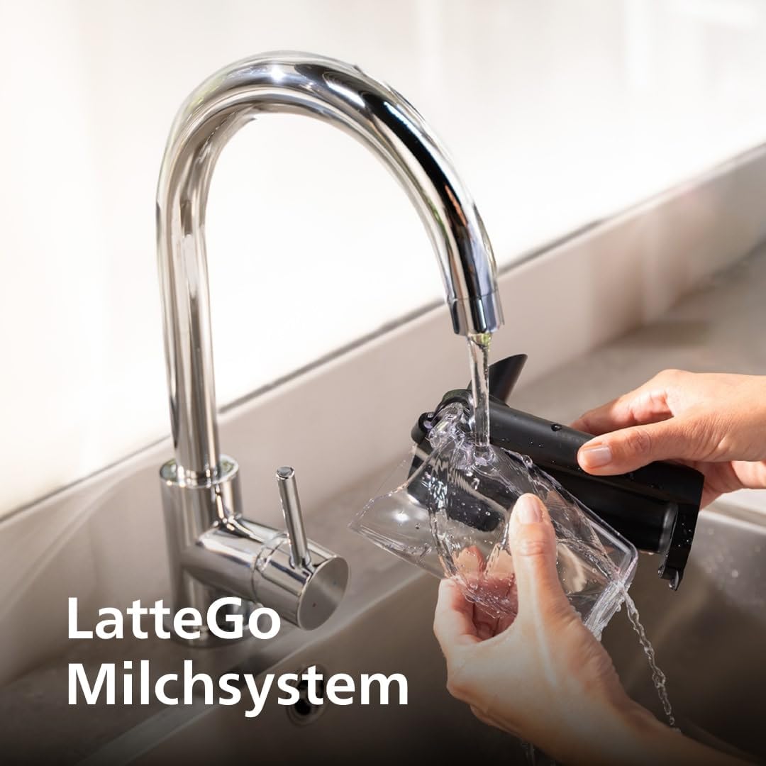 Philips Espressomaschine der Serie 5400 (EP5441/50)– Genießen Sie 12 Getränke, schnell reinigendes LatteGo, intuitives TFT-Display, anpassbare Kaffeeeinstellungen, erstklassiges Küchendesign