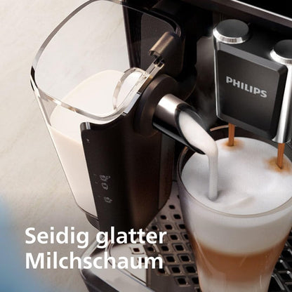 Philips Espressomaschine der Serie 5400 (EP5441/50)– Genießen Sie 12 Getränke, schnell reinigendes LatteGo, intuitives TFT-Display, anpassbare Kaffeeeinstellungen, erstklassiges Küchendesign