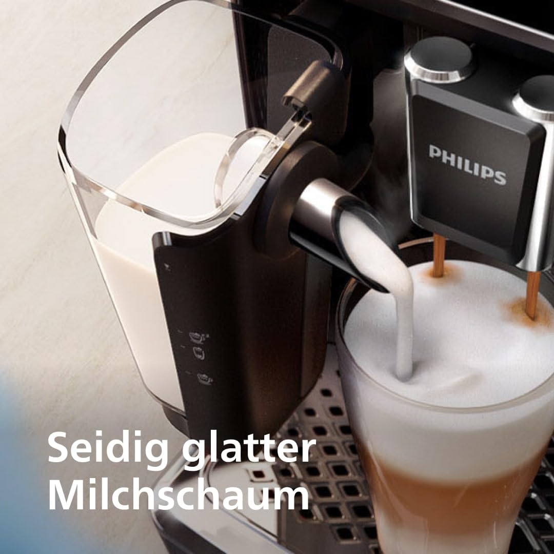 Philips Espressomaschine der Serie 5400 (EP5441/50)– Genießen Sie 12 Getränke, schnell reinigendes LatteGo, intuitives TFT-Display, anpassbare Kaffeeeinstellungen, erstklassiges Küchendesign